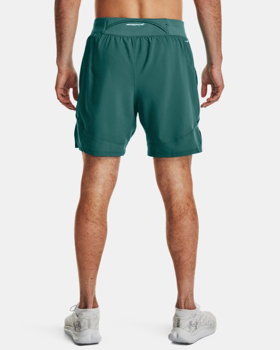 Men's UA Launch Elite 2-in-1 7'' Shorts, Green, pdpMainDesktop image number 1